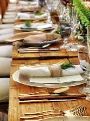 served table